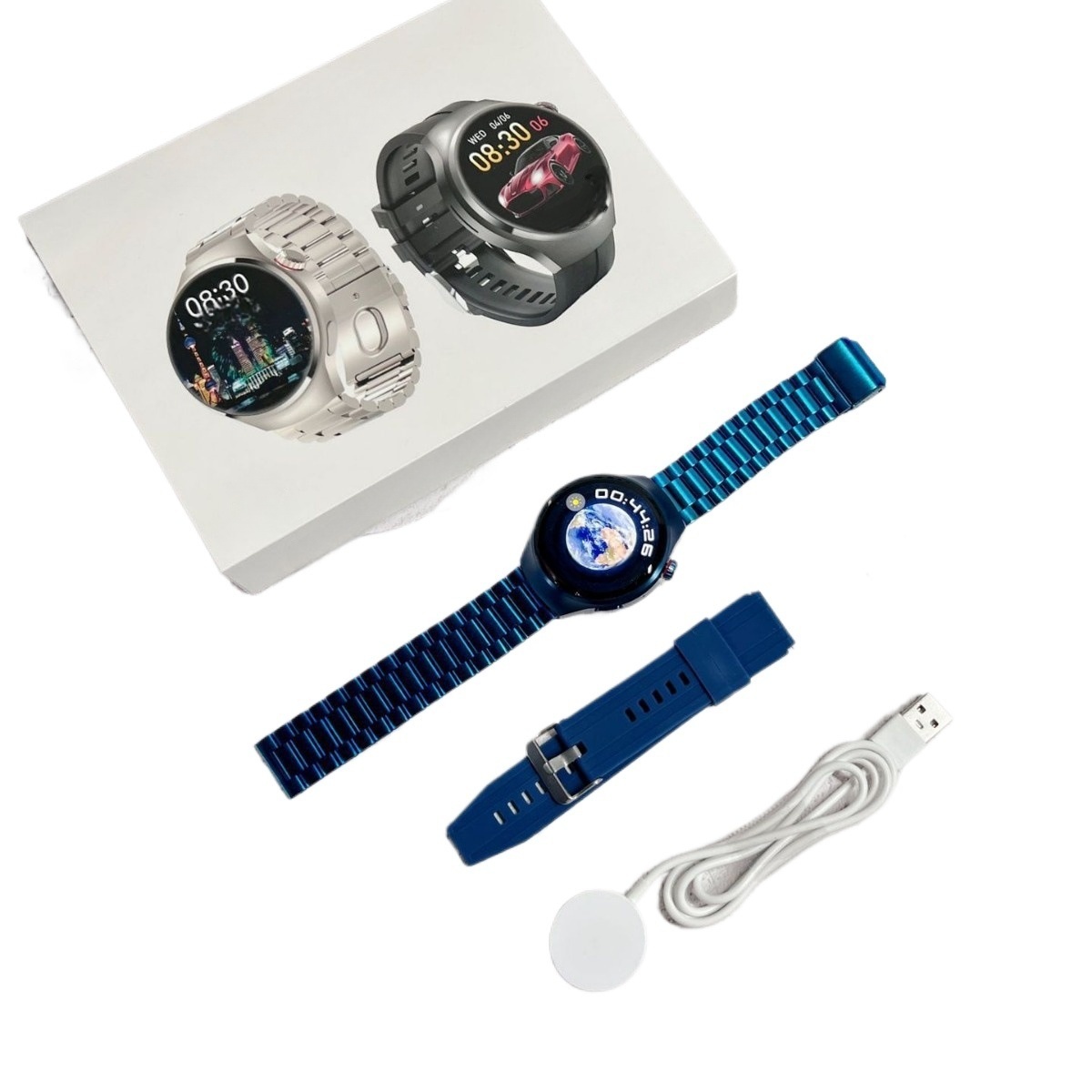 New smart watch NFC offline payment music sports heart rate bluetooth call wireless charging Sophisticated design free shipping