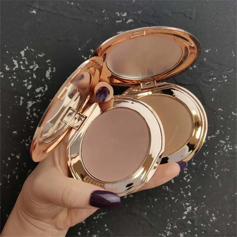 Contour Palette with Mirror Shadow Powder Bronzer Three-Dimensional Nose Shadow Powder Facial Concealer Cosmetics Makeup 250516