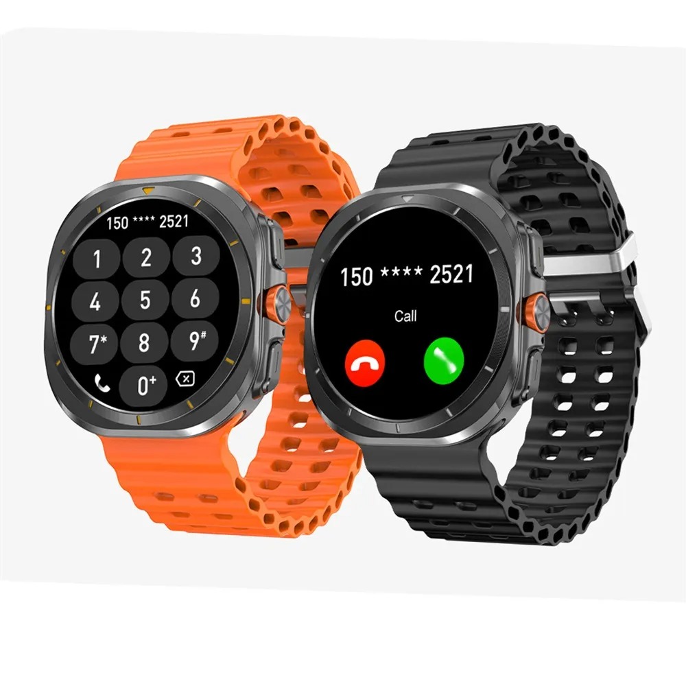 New WATCH ULTRA smart watch heart rate blood oxygen monitoring compass AI voice recording TWS 49mm watch7 Bluetooth wireless connection free shipping