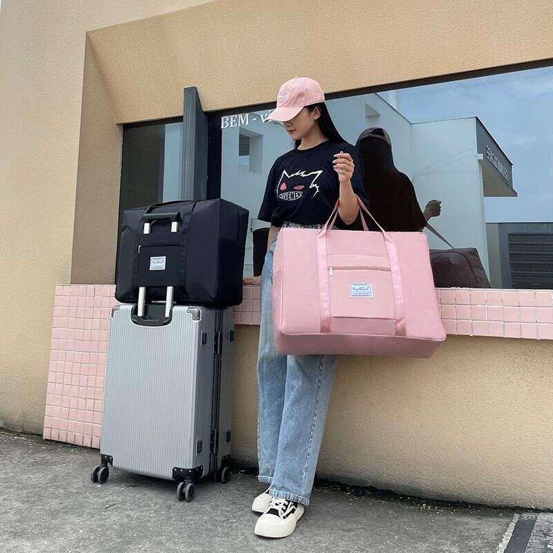 Multi functional travel large capacity waterproof luggage storage clothing sorting moving packing bag boarding bag