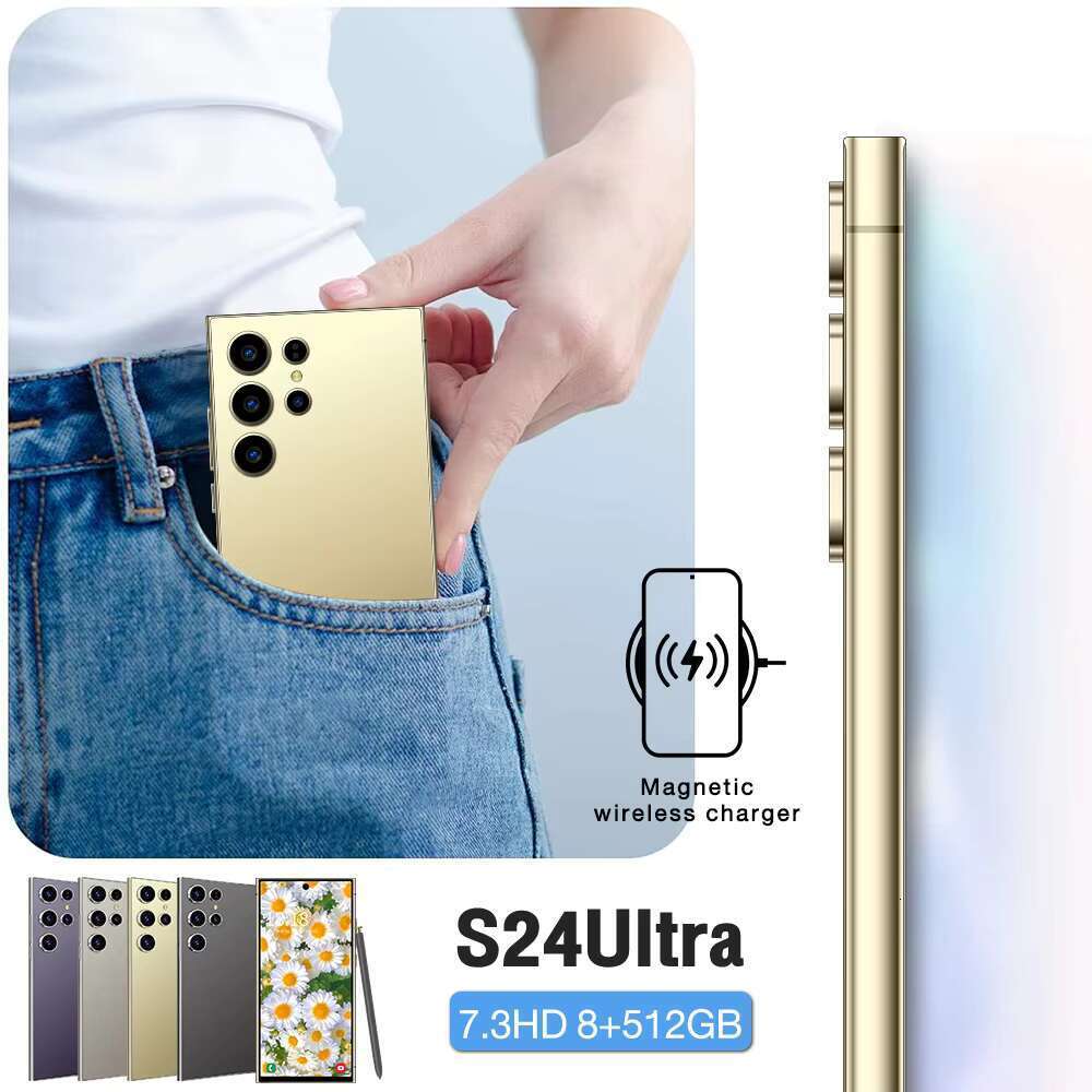 Hot Selling Cellphone 0riginal S24 Ultra 16GB+512GB Smartphone 7inch Unlocked Dual Card 5G Android 13.0 Mobile Phones