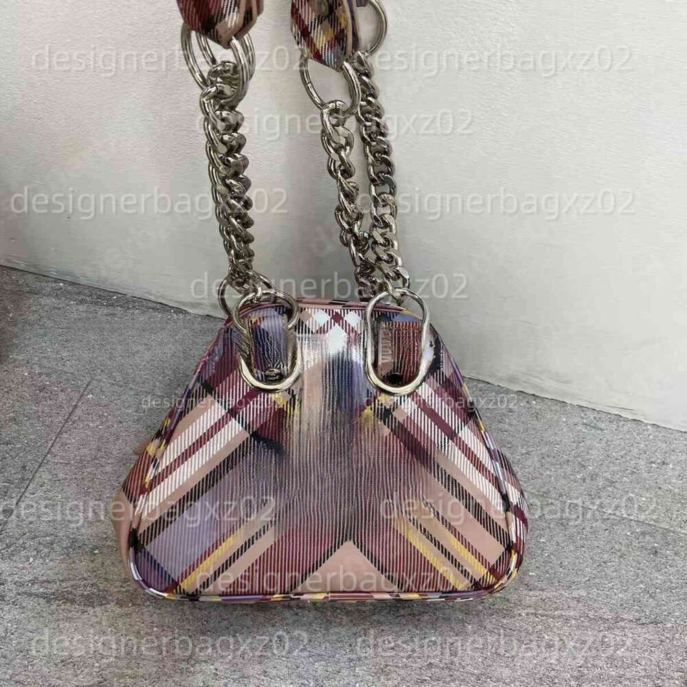 Vivienes West Wood Saturn Bag Plaid Chain Bowling Shoulder Bags Crossbody Hand Held Necklace Big Hardware For Women Coacher Designer Bag
