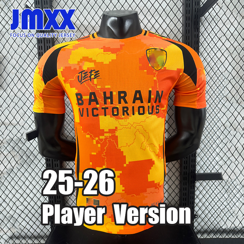 JMXX 25-26 Paris FC Soccer Jerseys Home Away Third Orange Pre Match Mens Uniforms Jersey Football Man Shirt 2025 2026 Player Version