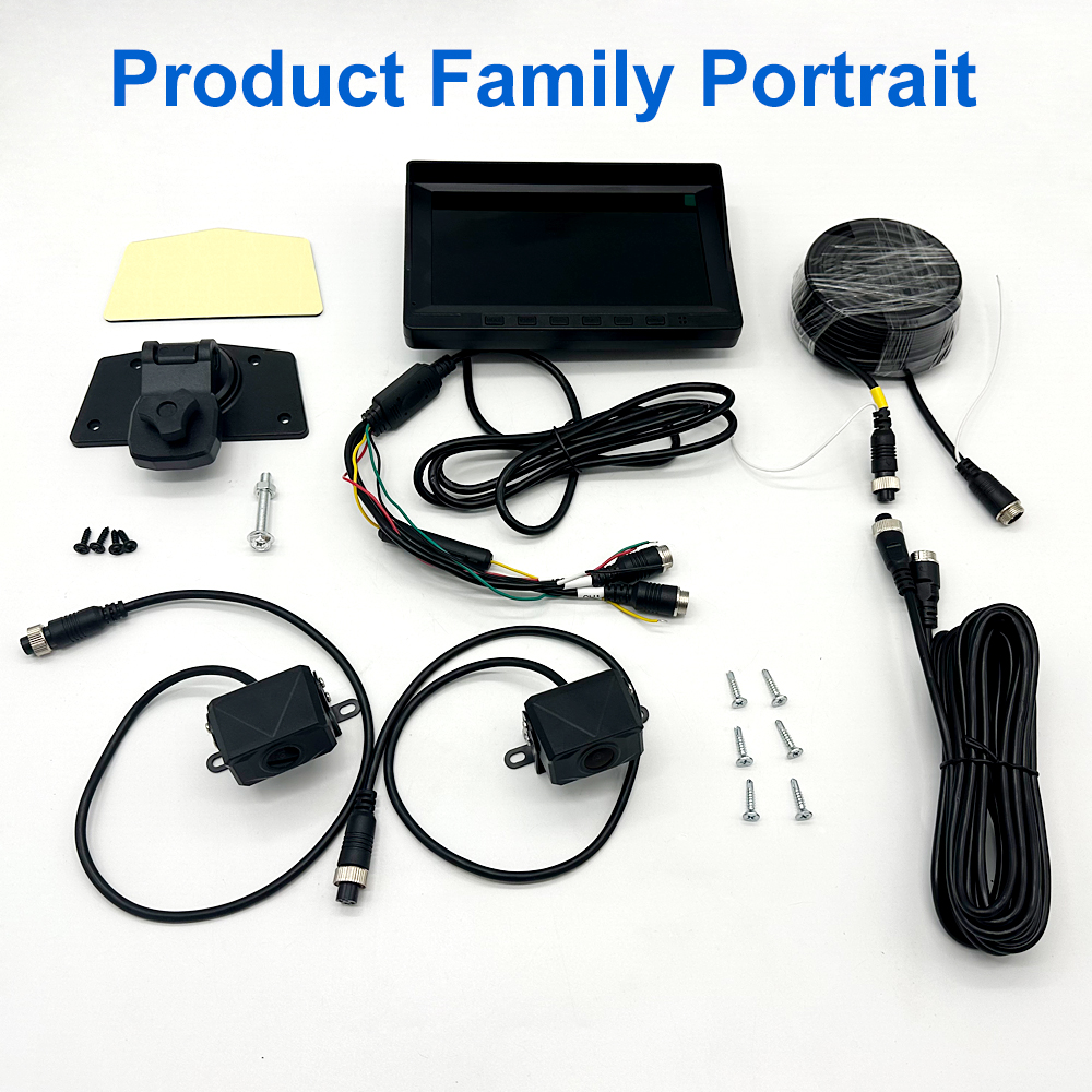 7 Inch AHD Car Monitor Rear View Display with rear view camer monitor Parking rear camera system backup Camera Monitor system