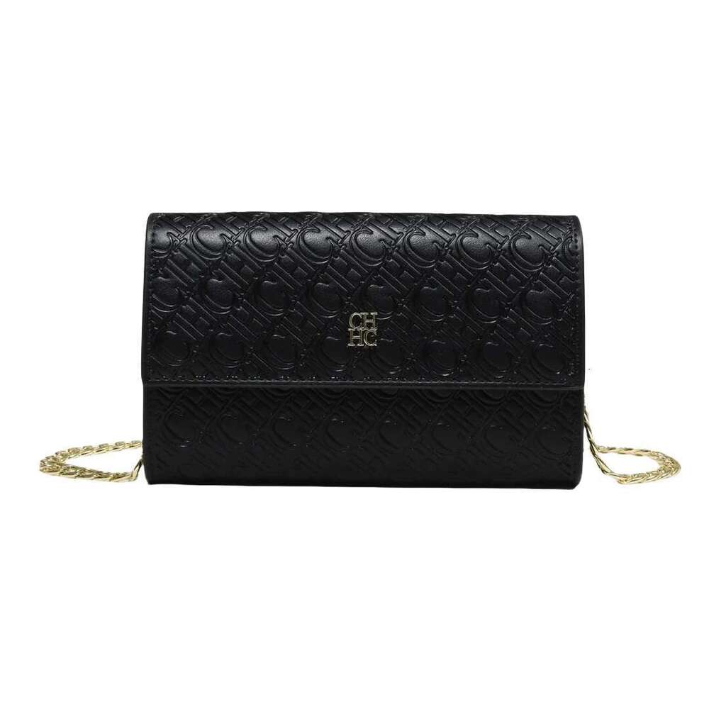 CH Craftsmanship Crossbody Light Design Letter Elements Color Blocked Women's Chain Bag