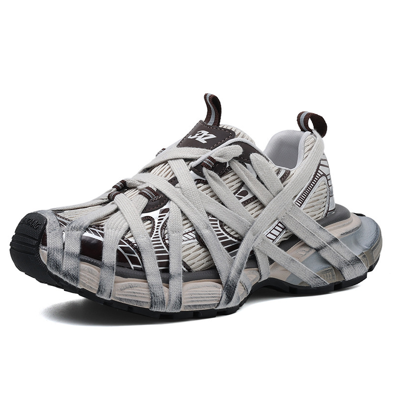 Couple Style Old Dirty Casual Shoes Spider Man Thick Soled Dad Women Spring Fashion Show New Height Increasing Sports Shoes Ddmysaturn
