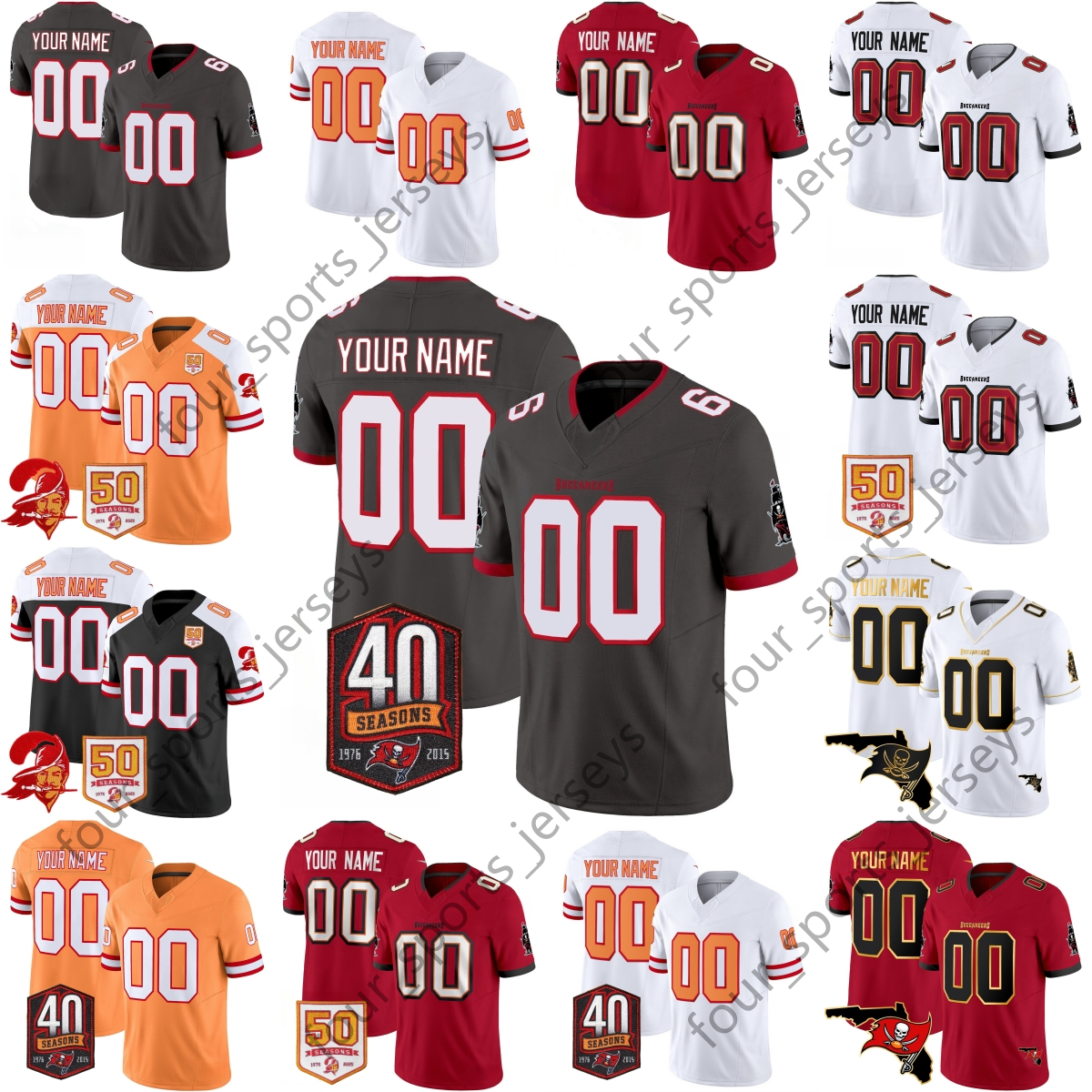 Custom Football ed Jersey 6 Mayfield 12 Brady 13 E 14 Godwin 50 Vea 31 Winfield Jr 7 Irving
