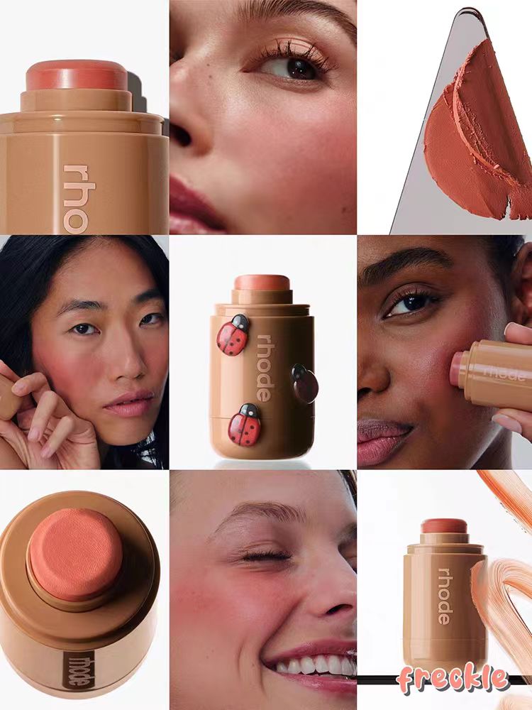 Fashion RHODE Blush Face Cheek Makeup Stick Beauty Cosmetics Piggy Freckle Toasted Teddy Sleep Girl Juice Box Spicy Marg Cosmetics Long Lasting