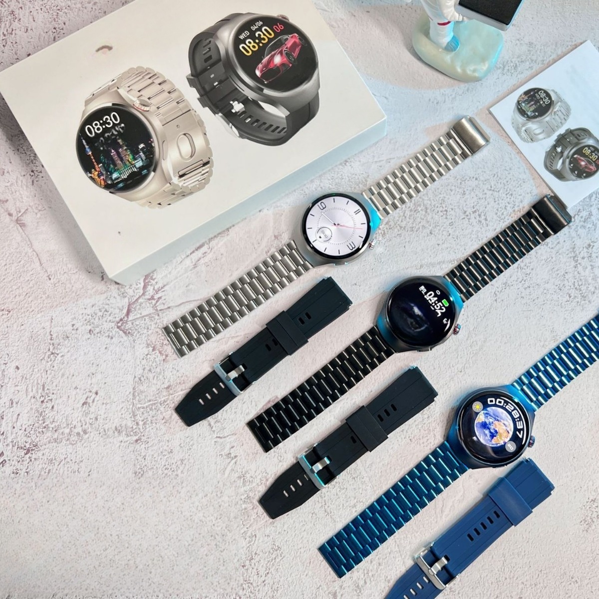 New smart watch NFC offline payment music sports heart rate bluetooth call wireless charging Sophisticated design free shipping