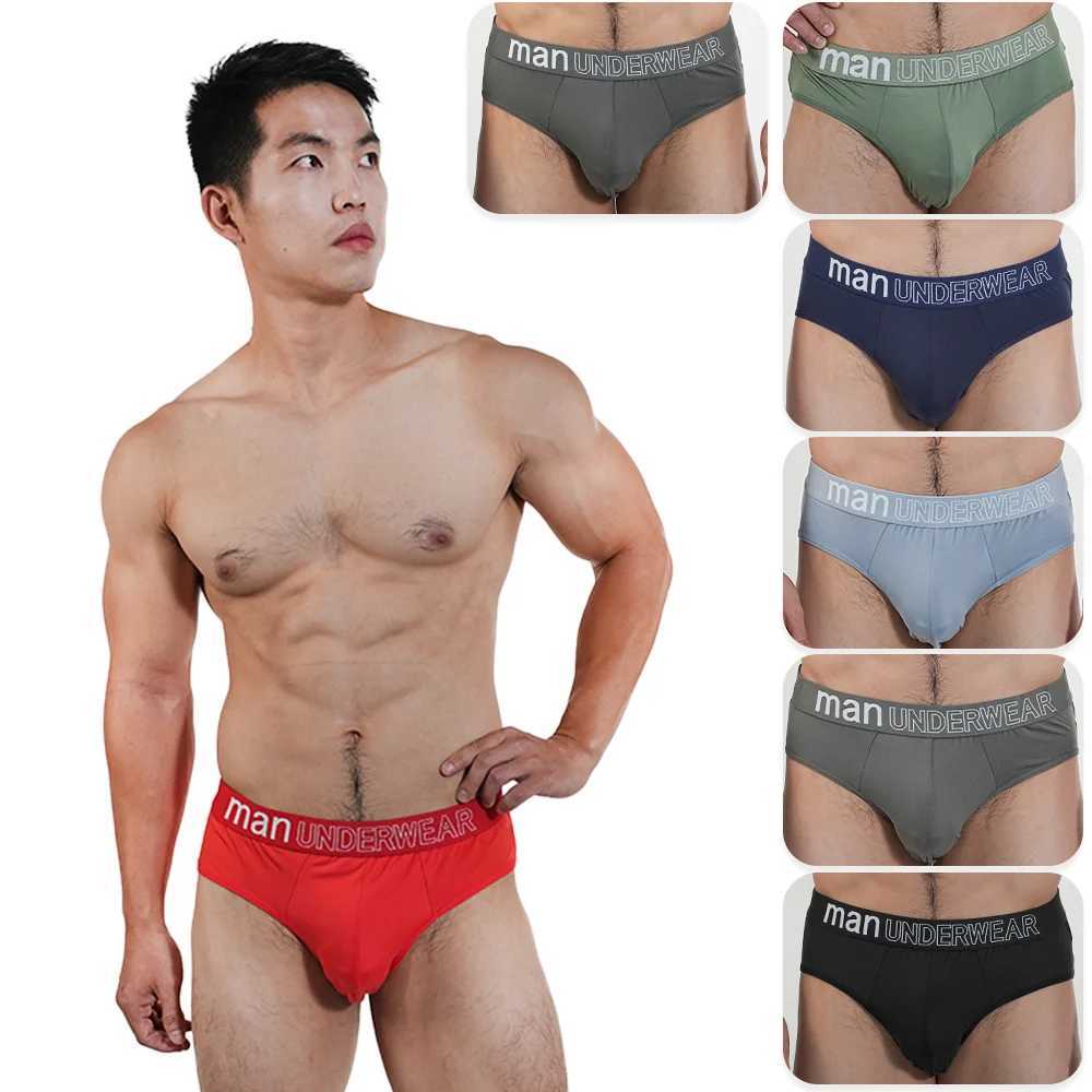 2pcs Fashion Mens Briefs Sexy Short Panties Simple Male Sports Underwear Everyday Breathable Underpants Large Size 6XL J250516