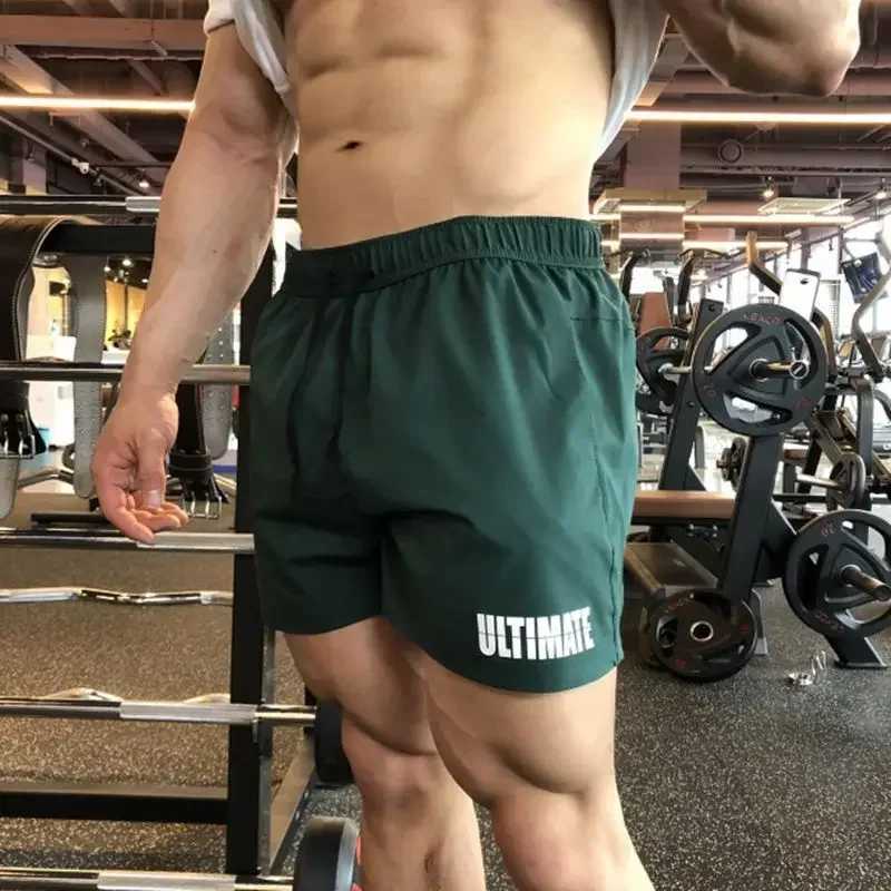 Sports Fitness Shorts Brother Three Quarter Pants Quick Dry Breathable Elastic Muscle Men Weight Dog Squat Plus Size M-3XL J250515JWSY