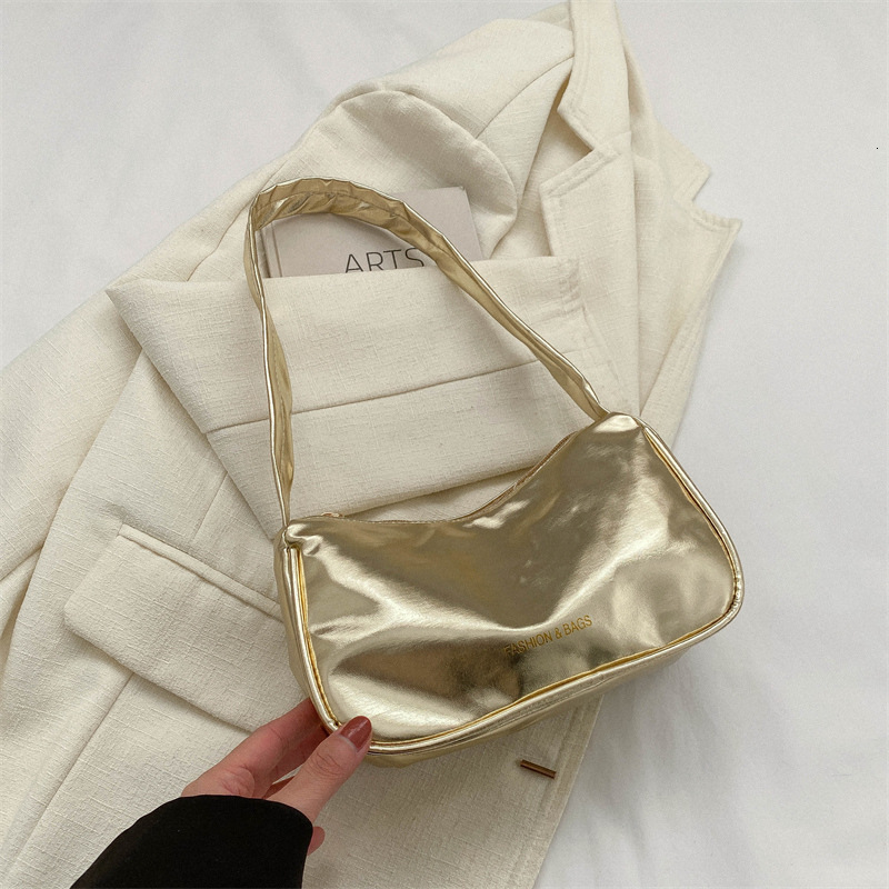 Free Delivery Designer Bag Niche Design Armpit For Women 2025 New Trendy And Fashionable Patent Leather Simple Shoulder Hand French Stick Luxury Bag