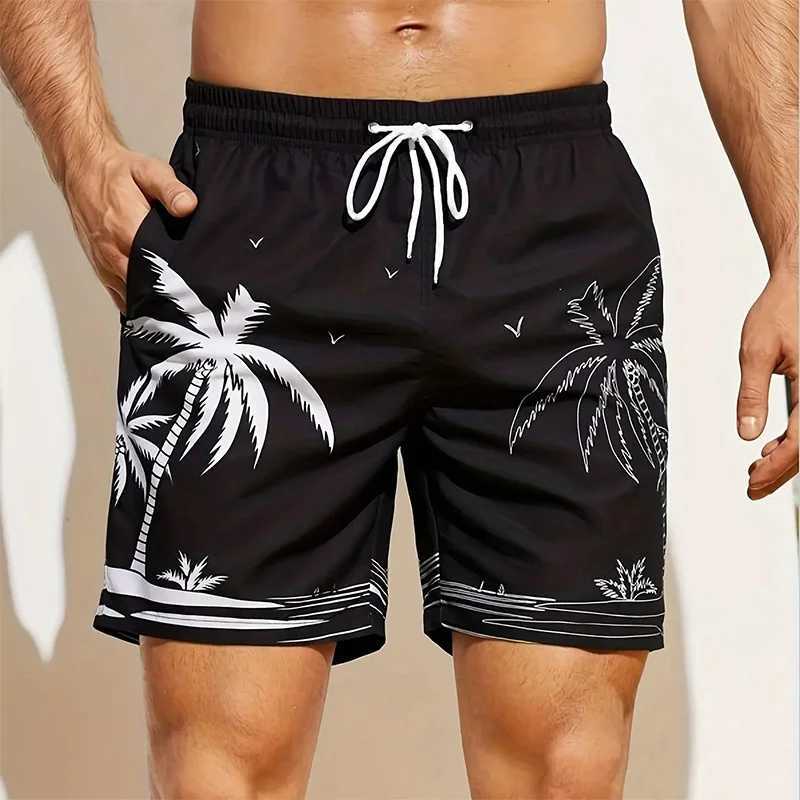 New Summer Harajuku 3D Cocoanut Trees Printing Beach Shorts Palm Tree Graphic Board Shorts For Men Hawaiian Cool Swimming Trunks J250515EYXH
