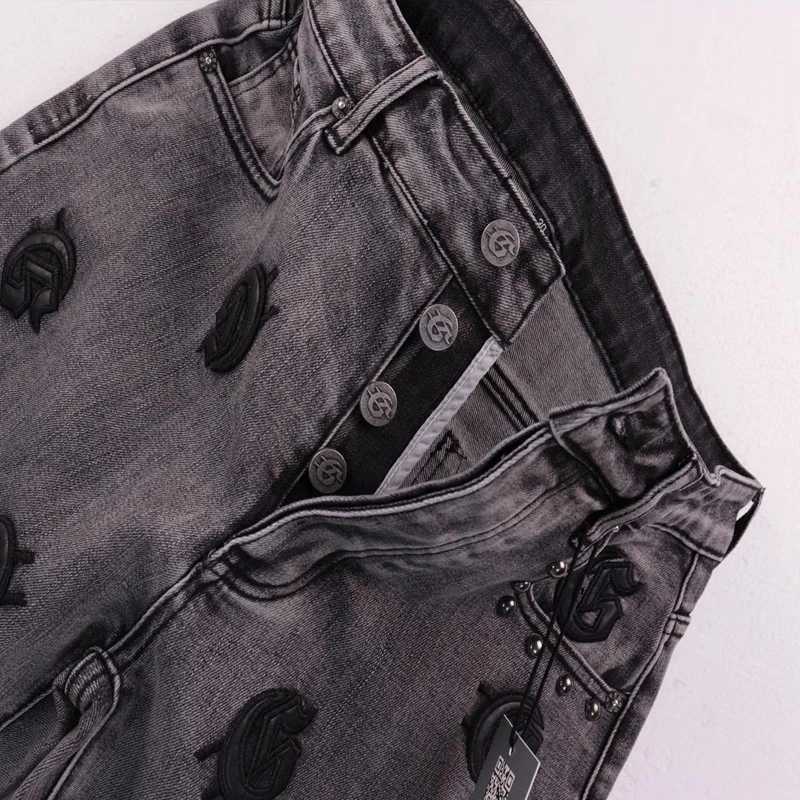 High Street New Godspeed Jeans Shorts Men Women Vintage Loose Casual Embroidery Fashion Hip Hop Good Quality Joggers J250515Q2YC