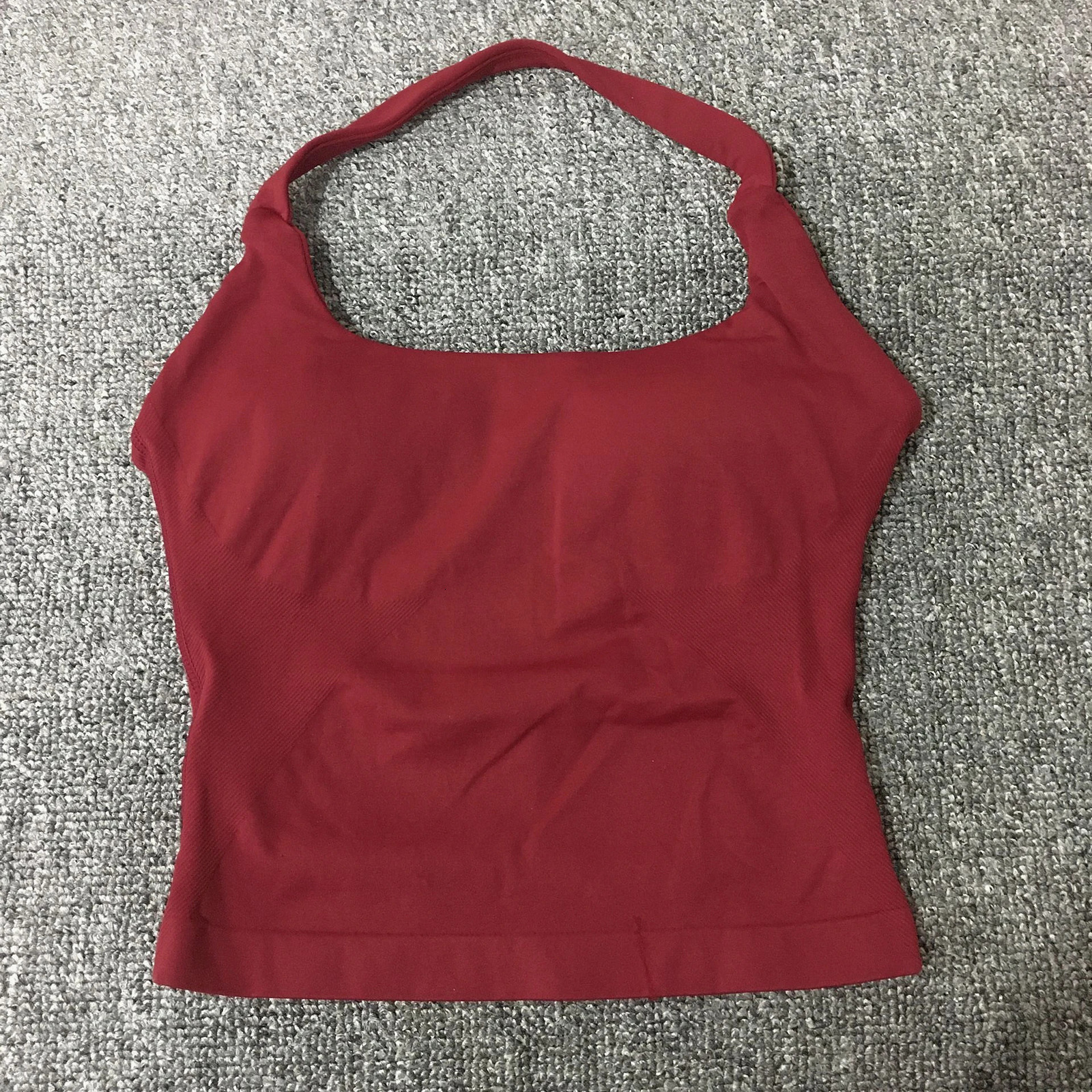 sports vest Impact Halter Top Seamless Yoga Backless Hanging Neck Sports Tank Top for Shaping and Anti Womens Tank Top 250519