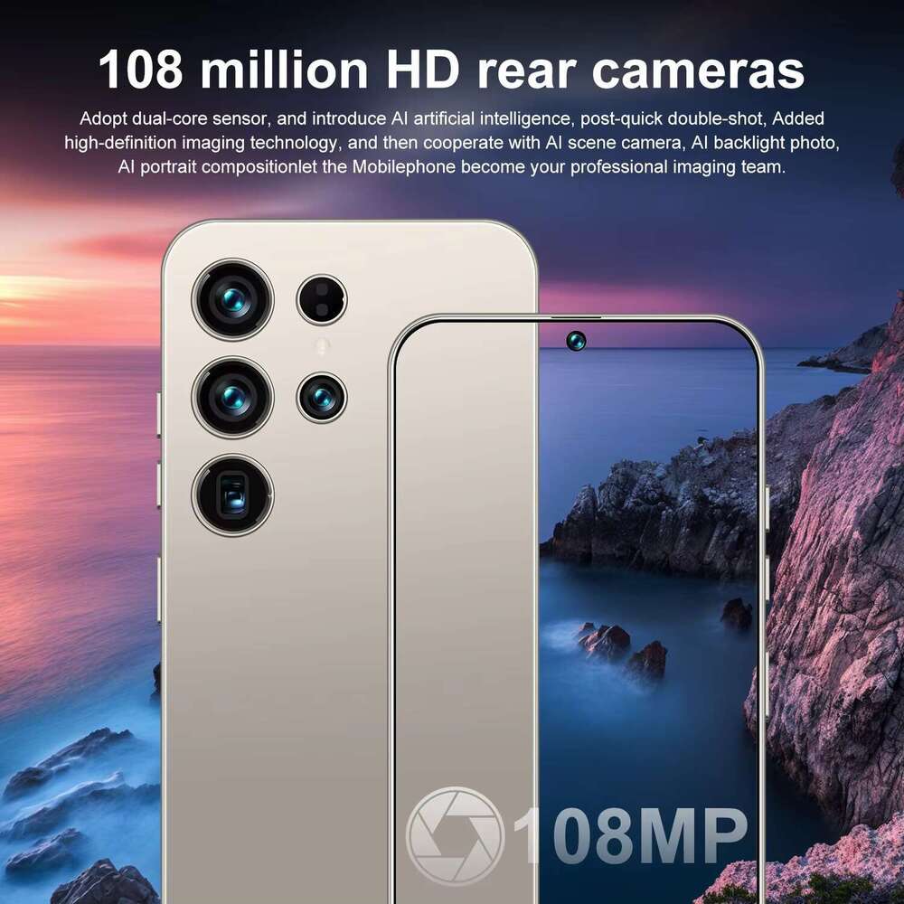 Hot Sale S26 ultra Unlocked 22GB+2TB 5G Smartphones Dual Sim Cards Android 15 Mobilephone 4G5G Cellphone Factory Direct Sales