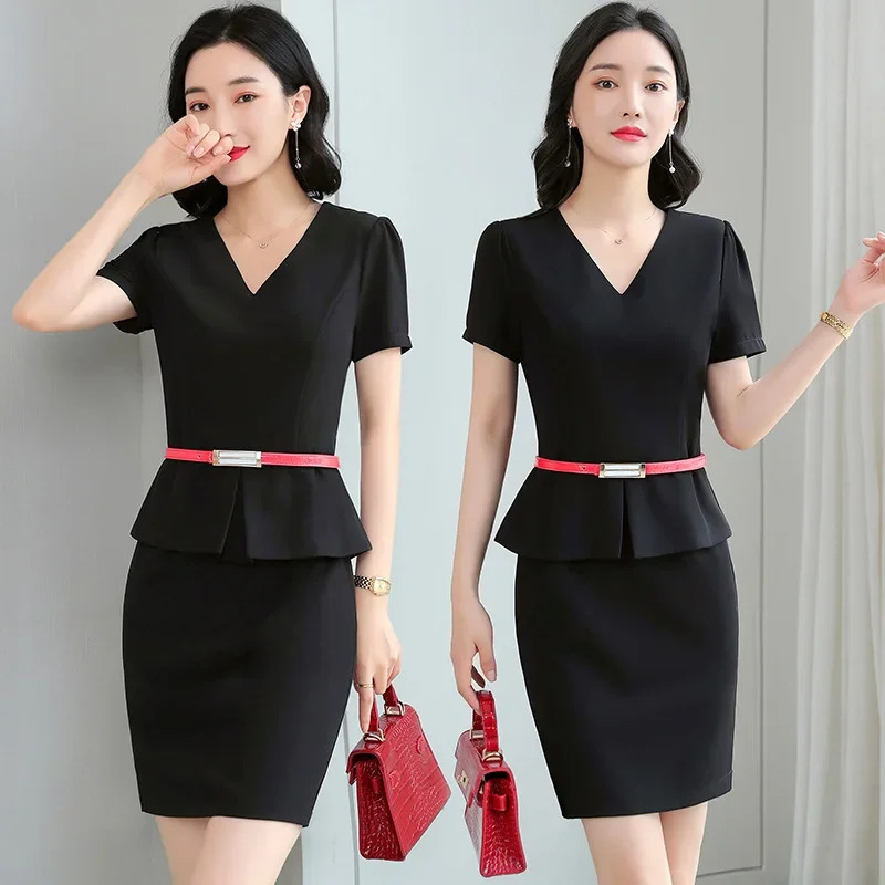 Summer Short Sleeve Work Uniform Dress Womens Style Beauty Salon el Professional Clothing for Beauticians And Workers 250519