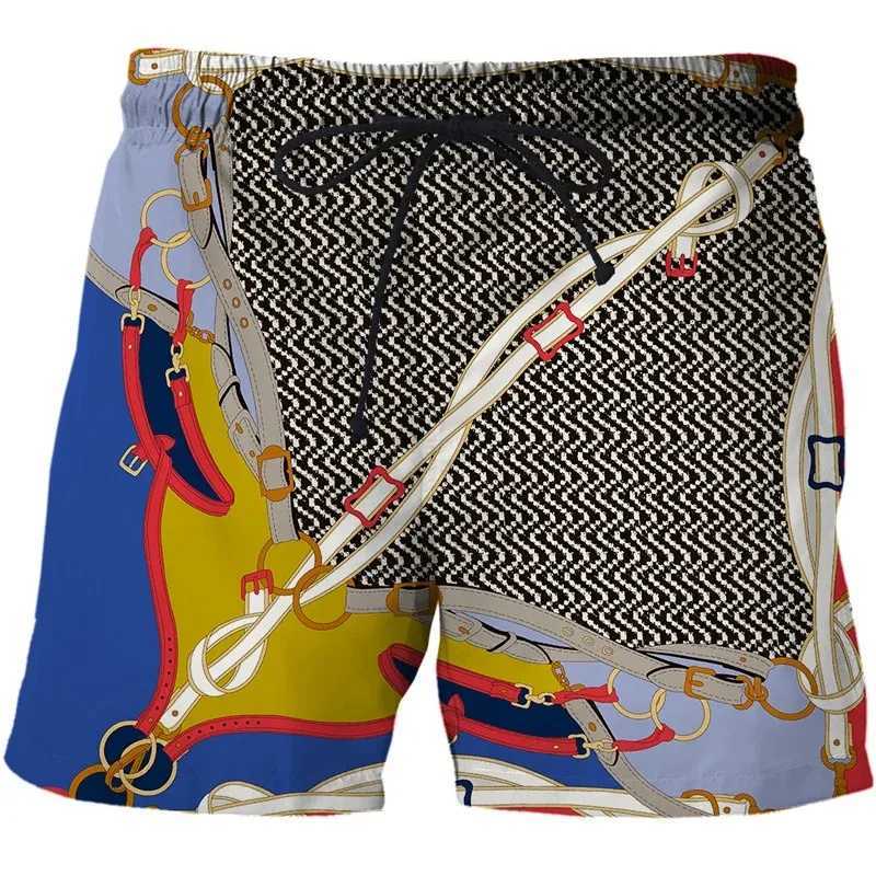 High-end Mens Summer Sports Shorts Trendy Fashion Printed Quick-drying and Thin Five-point Pants Loose Casual Beach Pants J2505159TAX