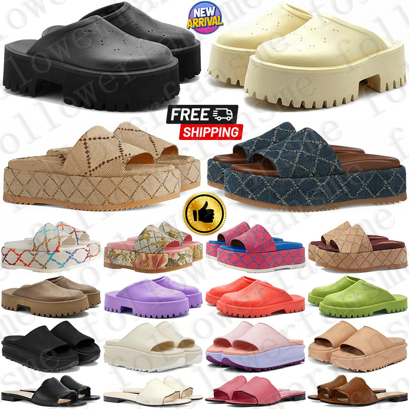 Designer sandals clogs heels slippers slides clog shoes for women mens famous womens sandal flats mules sandale Flip Flops discount