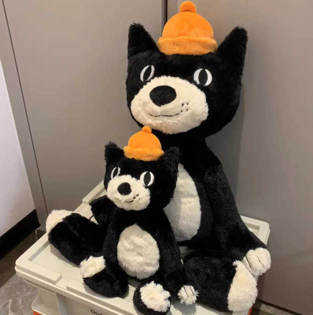 Plush Dolls Cute Lucky Cat Black Jellyscat Plush Toy Cute Doll Gift