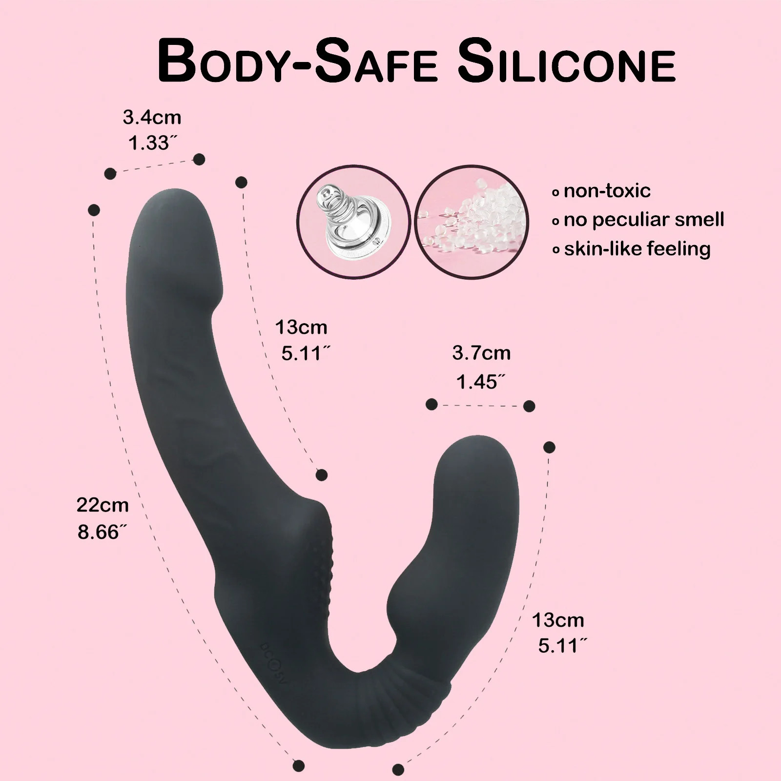 Strapless Strapon Dildos Vibrator with Remote Control for Women Lesbian Couples G Spot Sex Toys With Clitoris Stimulator 250519