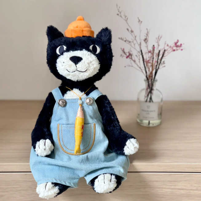 Plush Dolls Cute Lucky Cat Black Jellyscat Plush Toy Cute Doll Gift