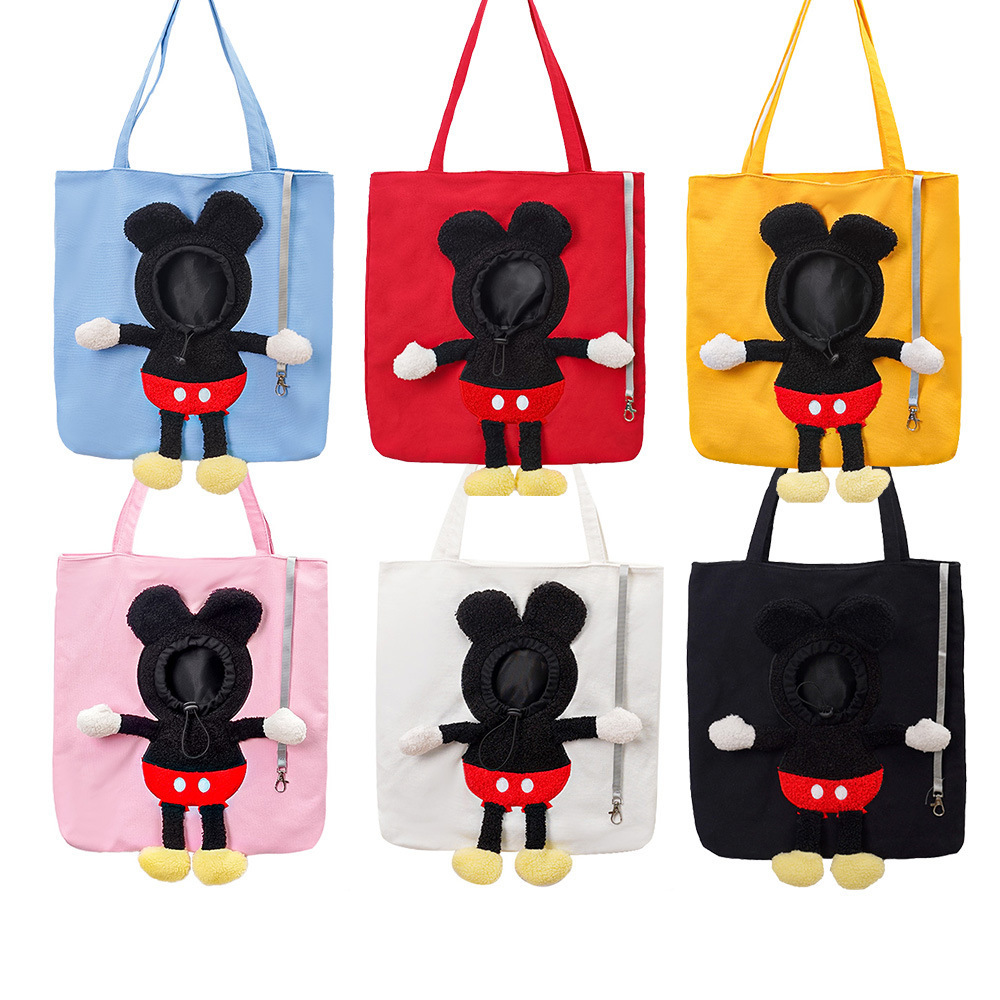 2025 new Pet Canvas Shoulder Carrying Bag, Cute Cat Carrier, M Size Portable Kitten, Puppy Tote, Comfort Carriers Small Do