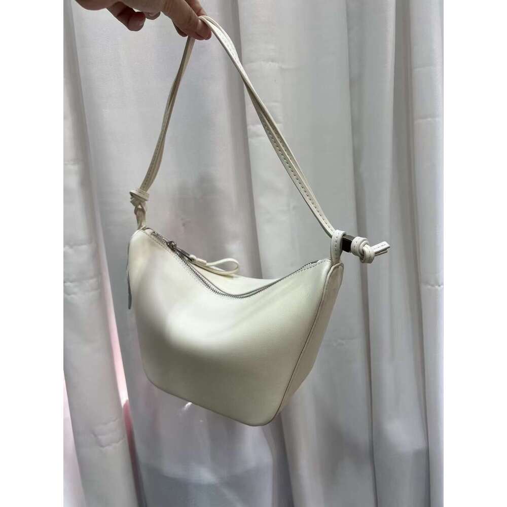 2025 new soft hobo hammock premium armpit genuine leather commuting versatile diagonal cross pillow bag