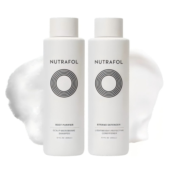 Hair Care NUTRAFOL 240ml ROOT PURIFIER Scalp Microbiome Shampoo STRAND DEFENDER Lightweight Protective Conditioner
