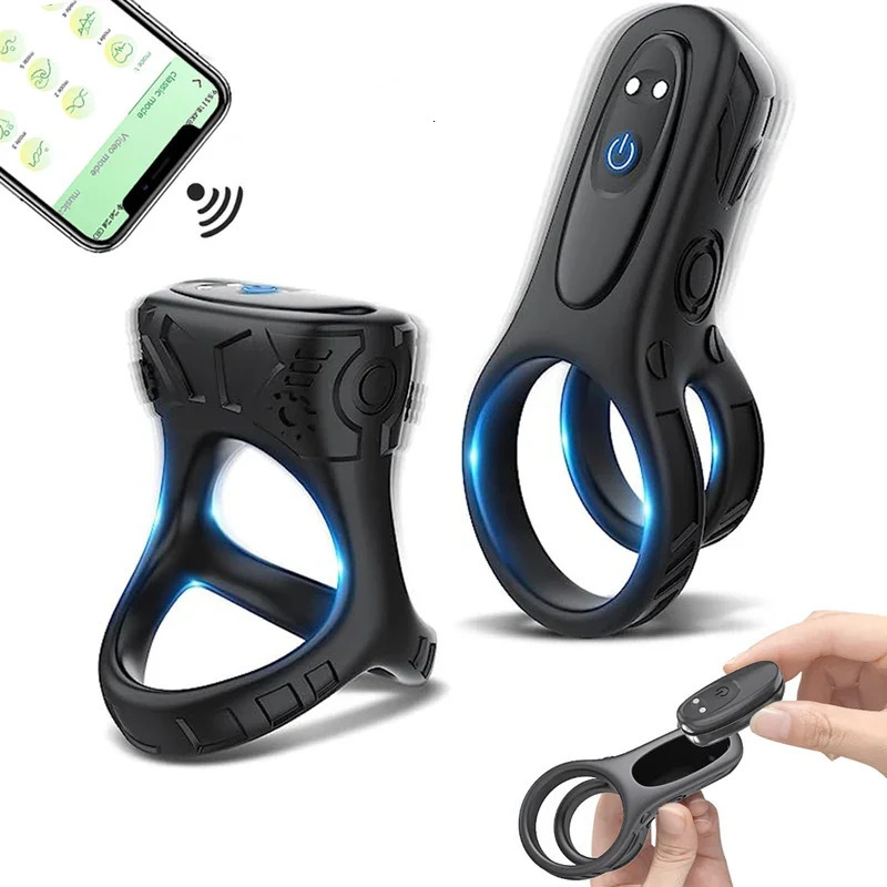 Vibrating Cock Ring Penis for Men Removable APP Vibrator Ejaculation Delay Clitoris Stimulation Sex Toy Sexy Shop 250519