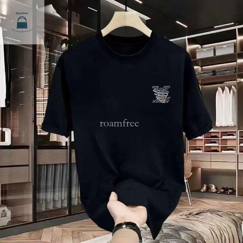 2025 new American fashion classic pure cotton trendy printed short sleeved T-shirt with street personality, handsome and versatile