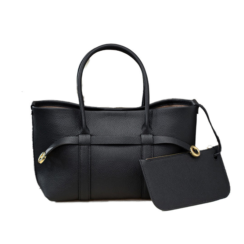 Top brand new high-end handbag large capacity spliced leather women's handbag suitable for commuting fashionable multifunctional handbag new free