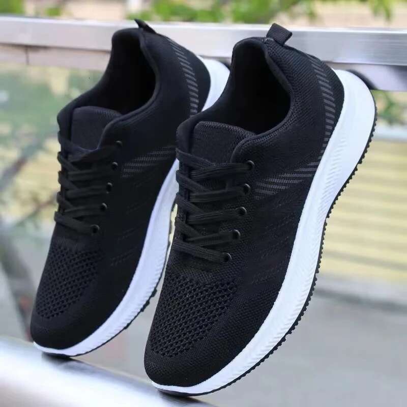 Men's casual light mesh sports summer breathable cool running shoes fashion soft sole comfortable non slip male'ssneakers