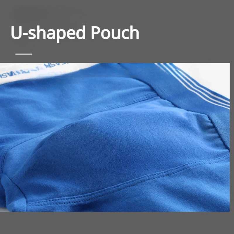 New Men Underwear Cotton Breathable Letter Sports Boxer Shorts Seamless Antibacterial Boxers Students Boys Fashion Underpants J250516