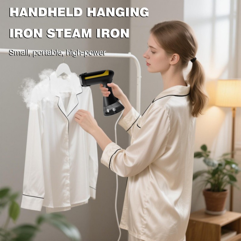 Handheld hanging ironing machine, dry and wet dual-use, small spray, portable mini steam electric iron, household iron