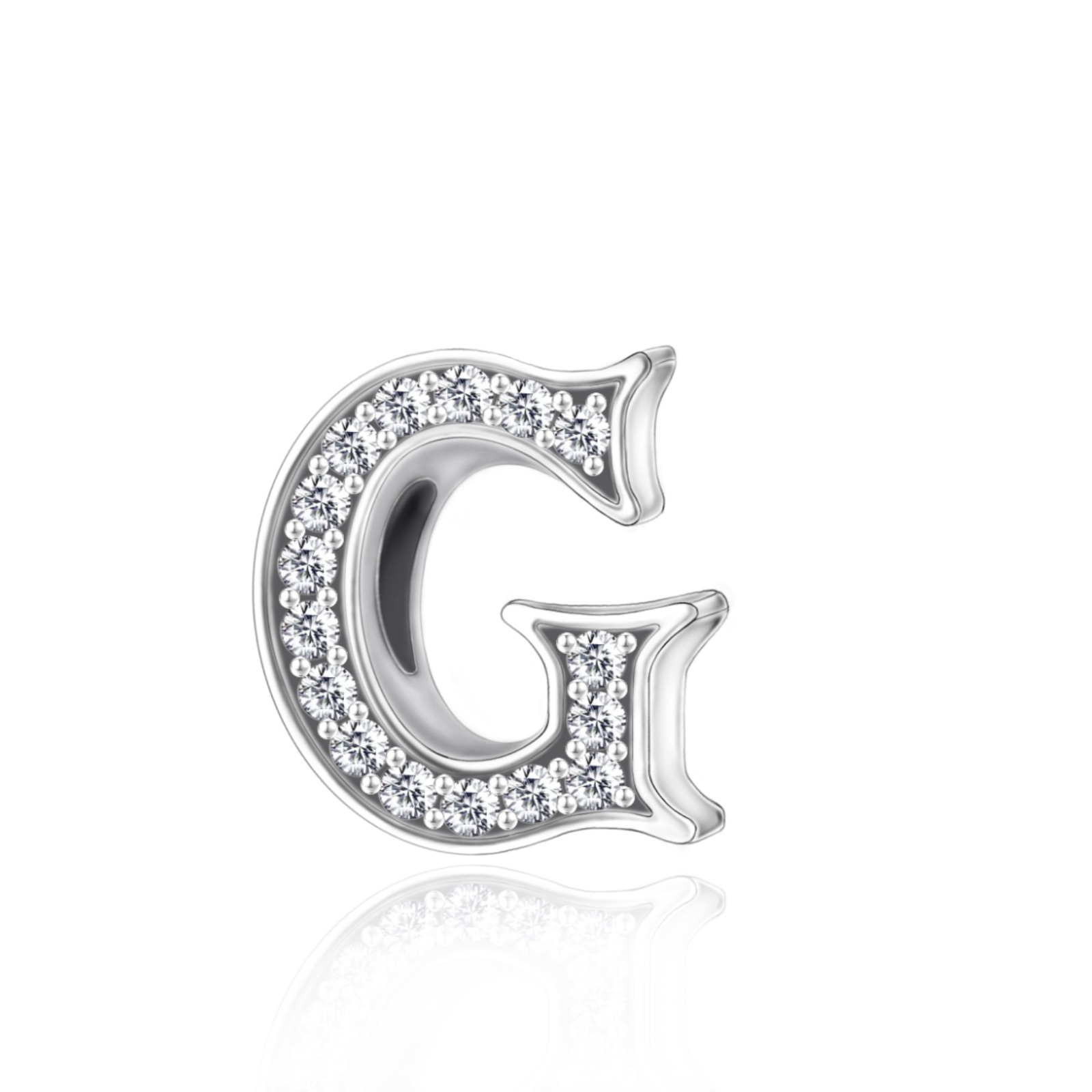 FewDook 2025 New Original Simple 26 Letter A-Z with Zircon Mix & Match Alphabet Charm Fit Pan Charms Bracelet Bead for Holiday Style Jewelry Designer 