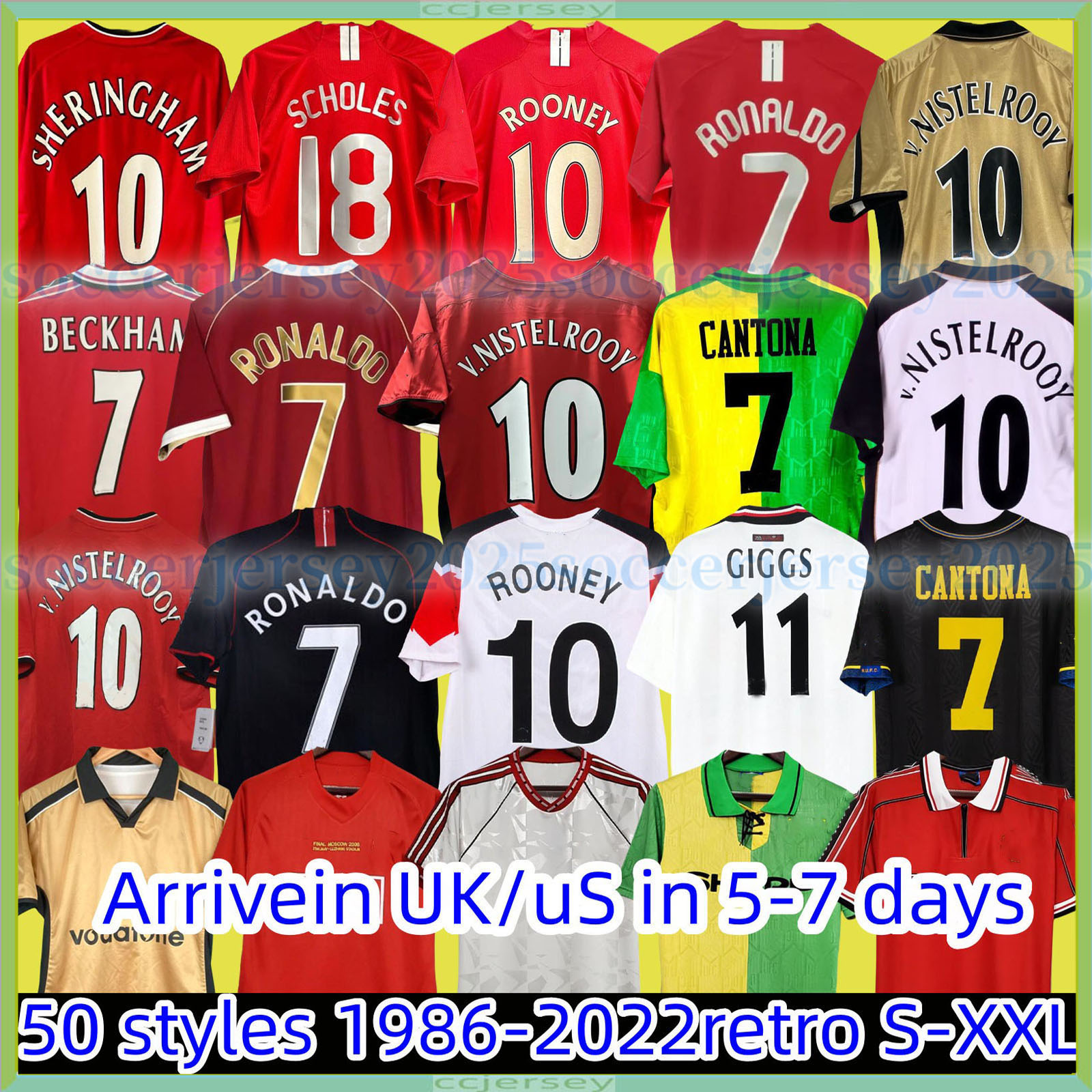 Soccer jersey final Retro kids 2002 football Giggs SCHOLES CANTONA Solskjaer KEANE 04 06 07 08 09 98 99 90 92 94 96 86 88 NISTELROOY KEANE ROBSON Rooney Solskjaer