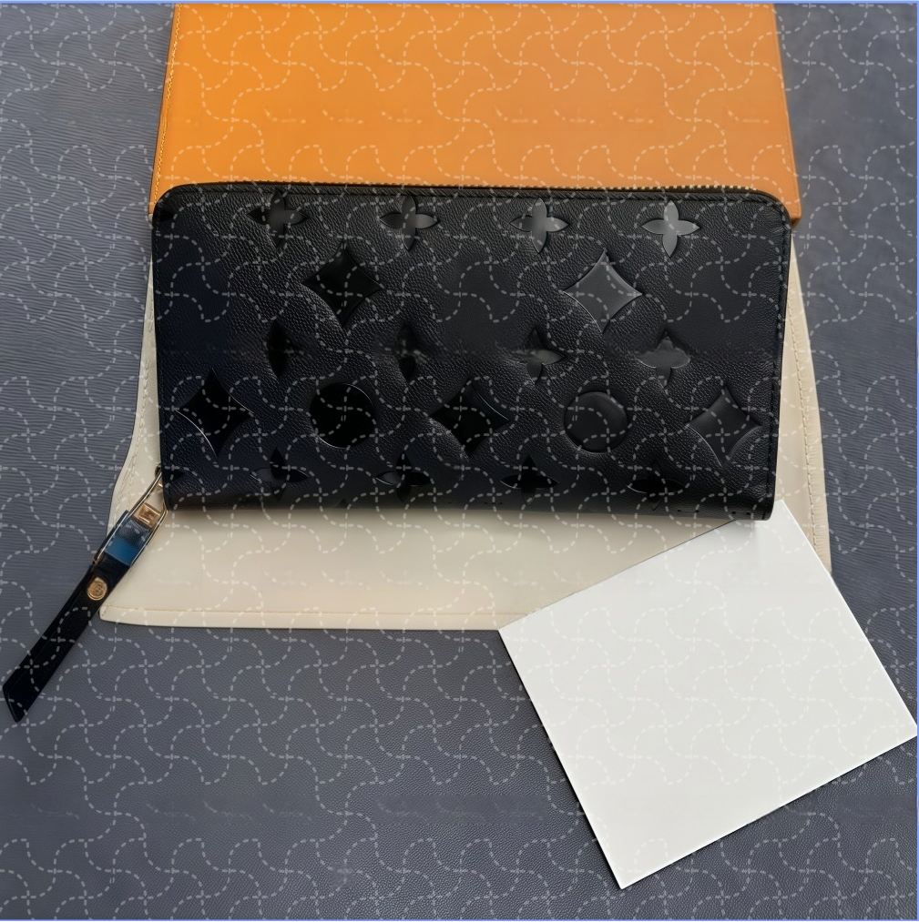 Designer Wallet M60017 Leather Wallet Women Zipper Long Card Holders Coin Purses Woman Shows Exotic Clutch Wallets purse