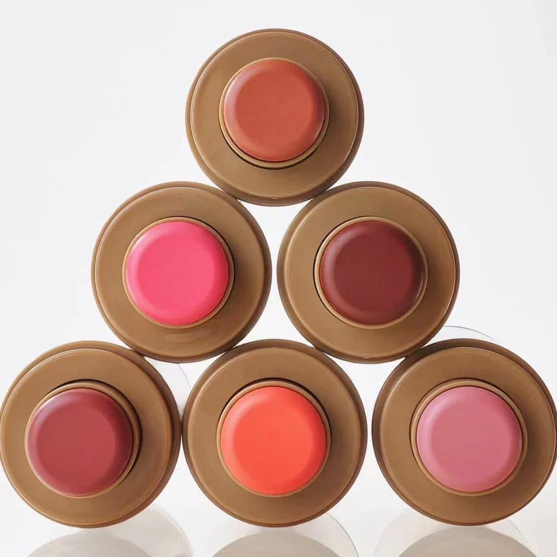 RHODE High Quality Pocket Blush 5.3g and Lip glpss in set Makeup Long Lasting Blush Stick Beauty Cosmetics 6 Color Piggy Freckle Toasted Teddy Sleep G