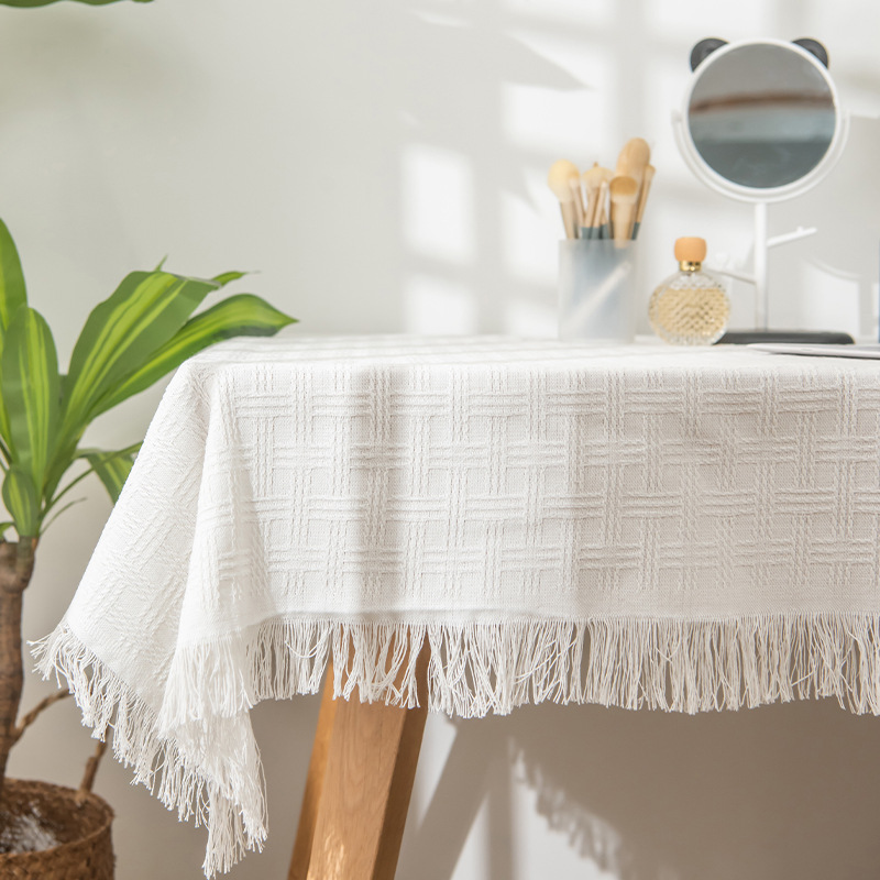 A692 tablecloth light luxury high-end TV cabinet round table desk blue tablecloth stall food photography background cloth