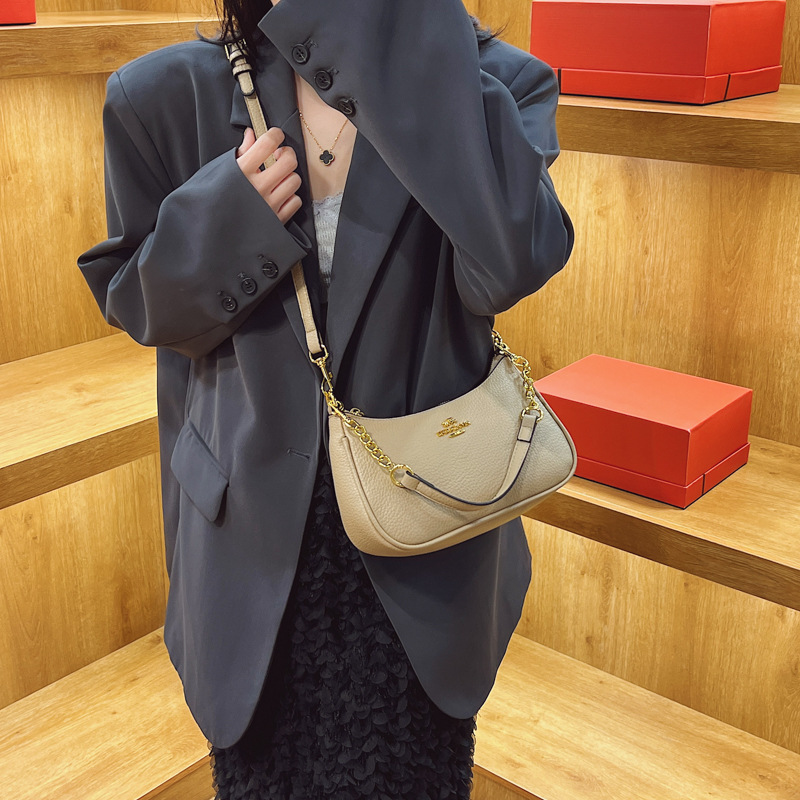 2025 Women's Mini Crescent Shoulder Bag - Spring Summer Luxury Textured Niche Purse With Free Shipping