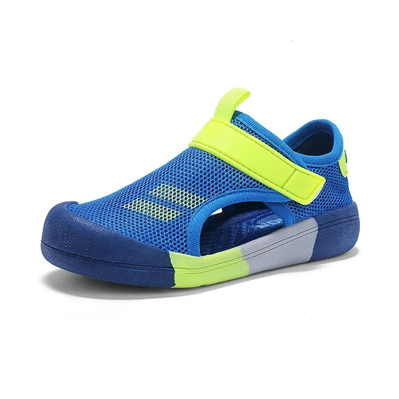 Children Casual Mesh Shoes Boys Beach Sandals Kids Lightweight Closed Toe Baby Sport Sandals for Girls Eu Size 23-36 250517CJ