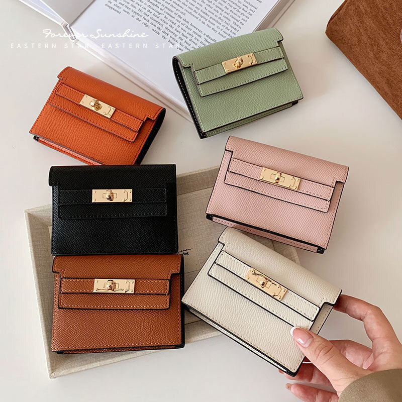 2025 Designer Casual All Match Free Shipping Womens New Compact Popular Multi Slot Coin Purse High End Organ Bag Small Fragrance Card Clip