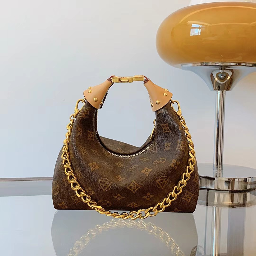 Designer Bag Trendy Vintage Printed Underarm Shoulder Bag | Luxury Crossbody Purse with Chain Accent | Stylish Everyday Fashion Handbag With Free Ship