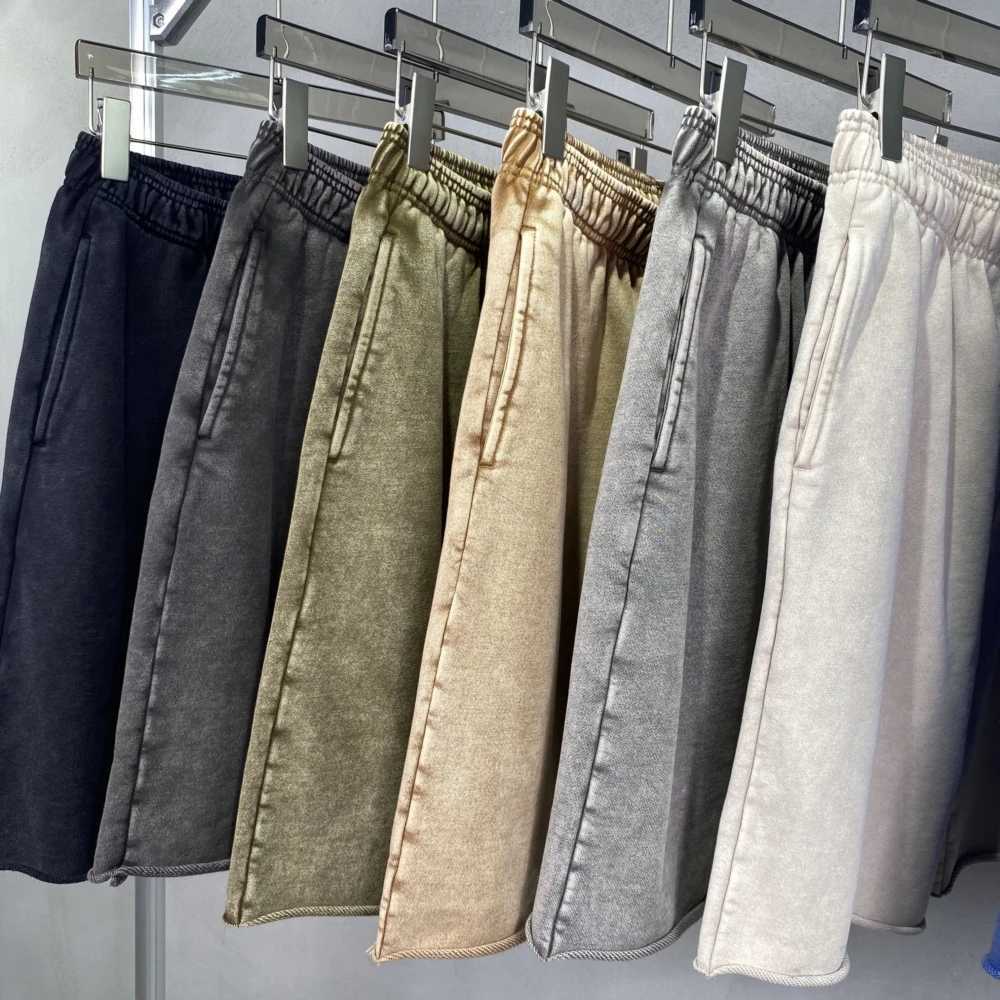 Vintage Washed Shorts For Men Casual Retro Women Baggy Pants Mens Clothing Summer Y2k Unisex Goth Streetwear Male Clothes J250515NPJ0