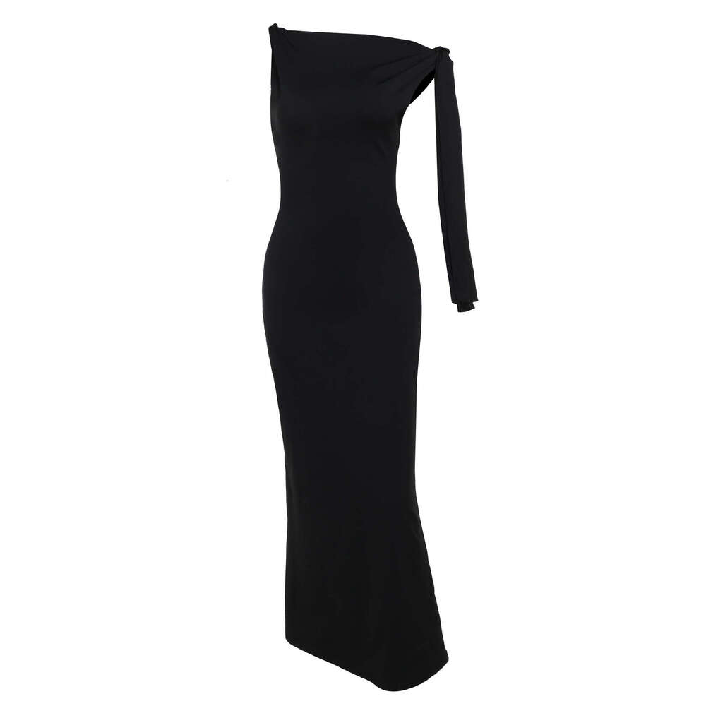 Sheath Dress JY Summer New Temperament Sexy Wrapped Hip Long Fashionable And Simple Lacing Dress For Women Summer Dress