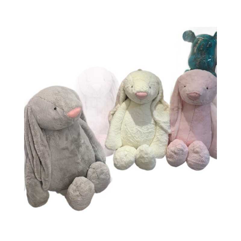 Plush Dolls Classic Shy White/Silver Grey/Deep Pink/Light Pink 108cm Bonnie Rabbit Soothing Doll Cute Plush Toy