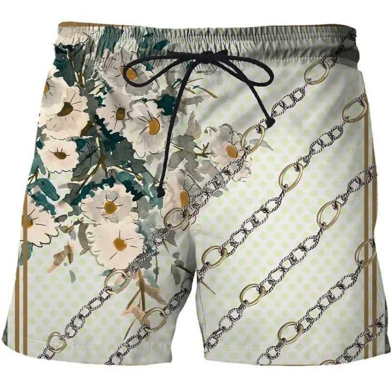 High-end Mens Summer Sports Shorts Trendy Fashion Printed Quick-drying and Thin Five-point Pants Loose Casual Beach Pants J250515TFVH