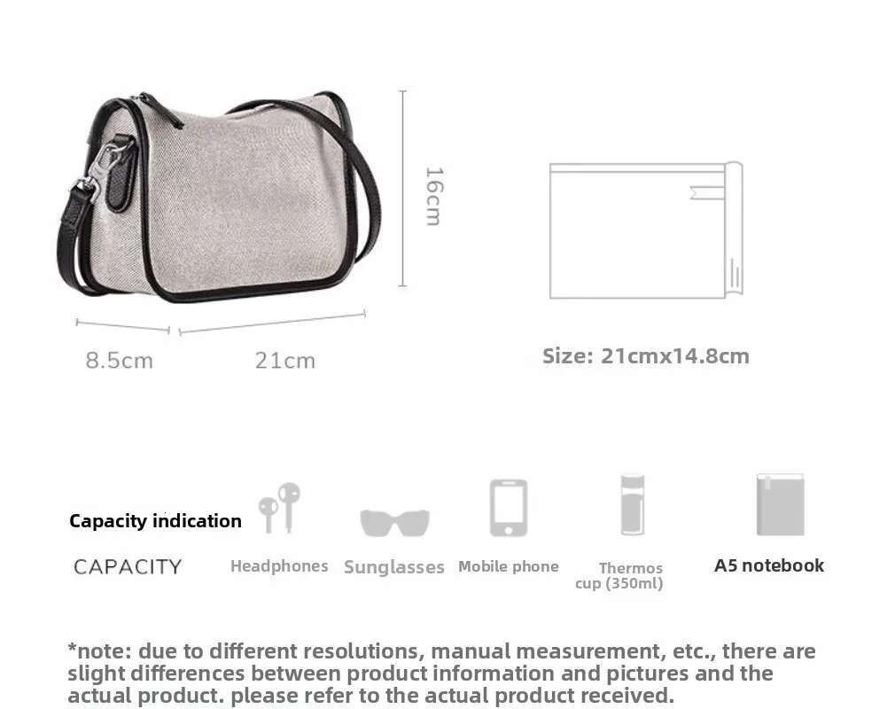 High Quality Canvas Letter Mailman Small Square Women's New Trendy And Fashionable Crossbody Shoulder Bag