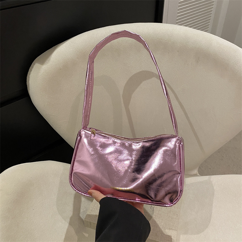 Free Delivery Designer Bag Niche Design Armpit For Women 2025 New Trendy And Fashionable Patent Leather Simple Shoulder Hand French Stick Luxury Bag